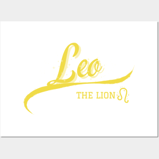 Leo Retro Zodiac Posters and Art